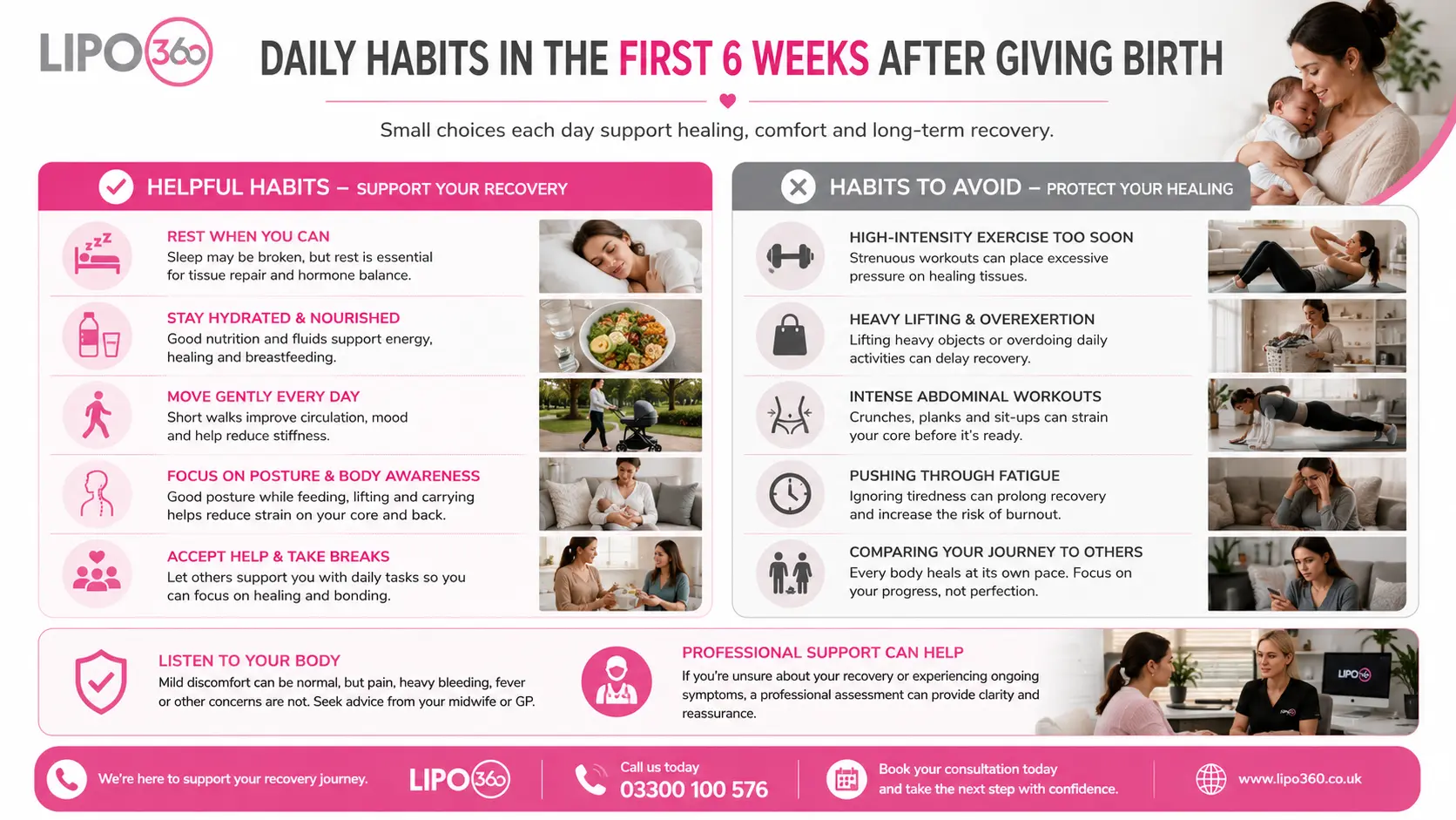 What to Do (and Avoid) in the First 6 Weeks After Giving Birth To Avoid Diastasis Recti 3 First 6 Weeks After Giving Birth To Avoid Diastasis Recti Hatfield : Daily Habits in the First 6 Weeks After Giving Birth